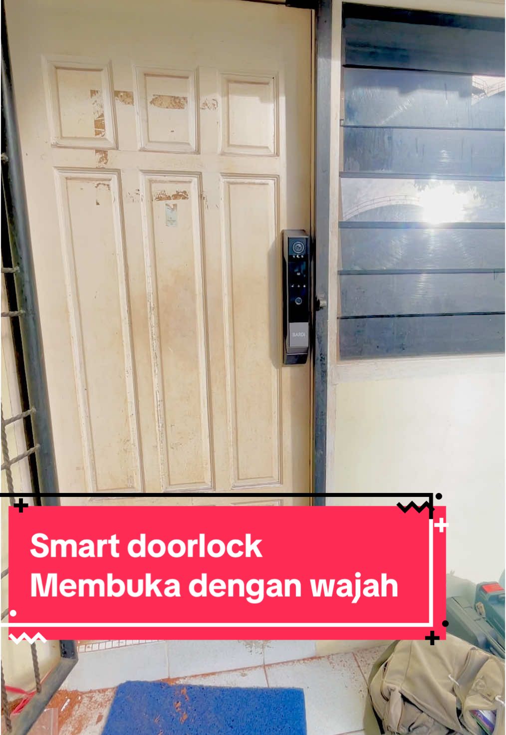 Smartdoorlock with face recognition #pintupintar #smartdoorlock #smartdoorlockface #bardismartdoorlock