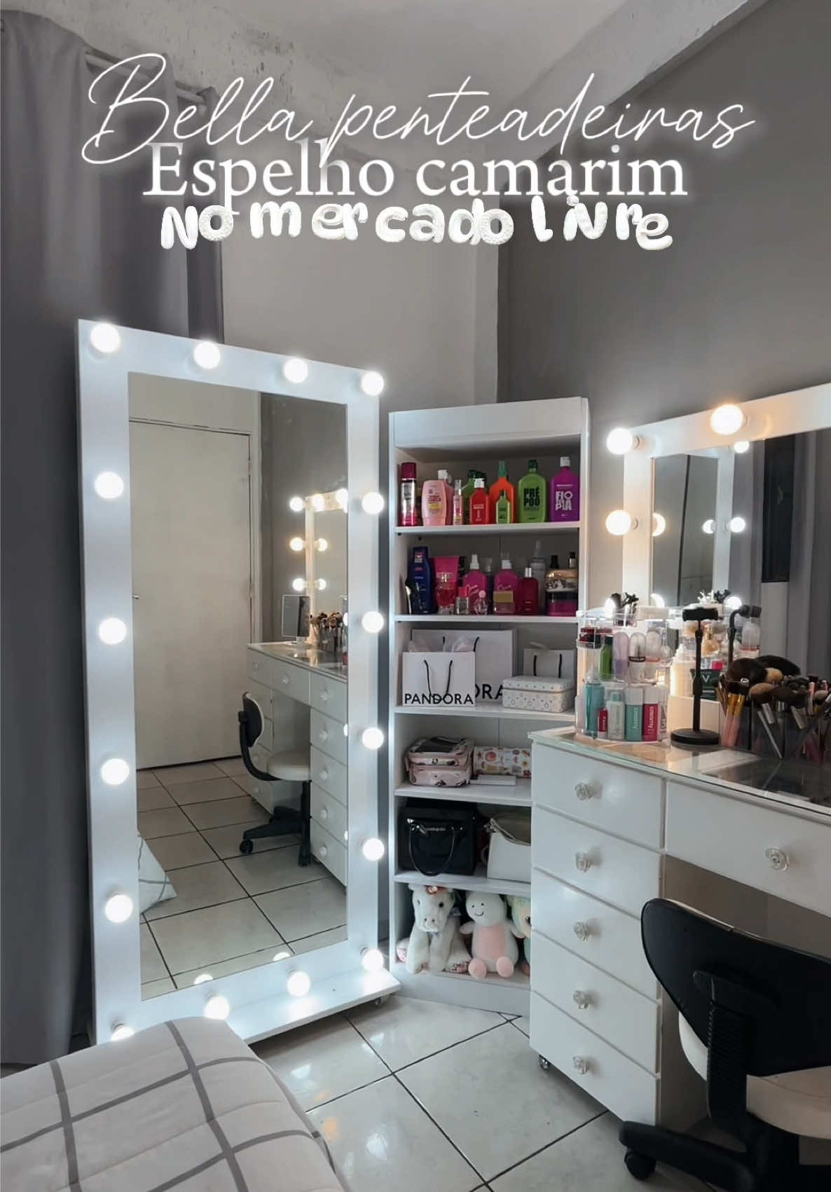 O espelho camarim perfeito🪞✨✨ 🔍 Cole este ID no buscador do Mercado Livre: ANIELY-8TFN . #HomeAndDecor #MercadoLivreAchados @Mercado Livre Moda @Mercado Livre #comprinhas #espelho #espelhocamarim @Bella Penteadeira e Móveis 