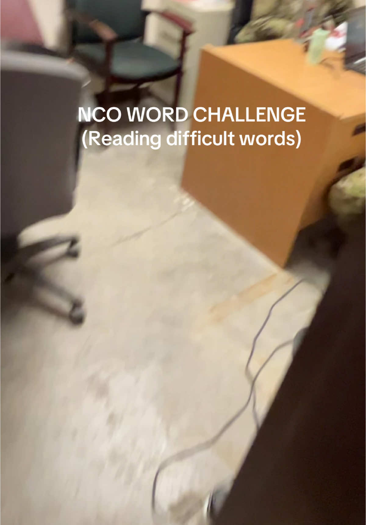 Smh, just makin up words 😒#miltok #army #fyp #fypシ #militarytiktok #wordchallenge 