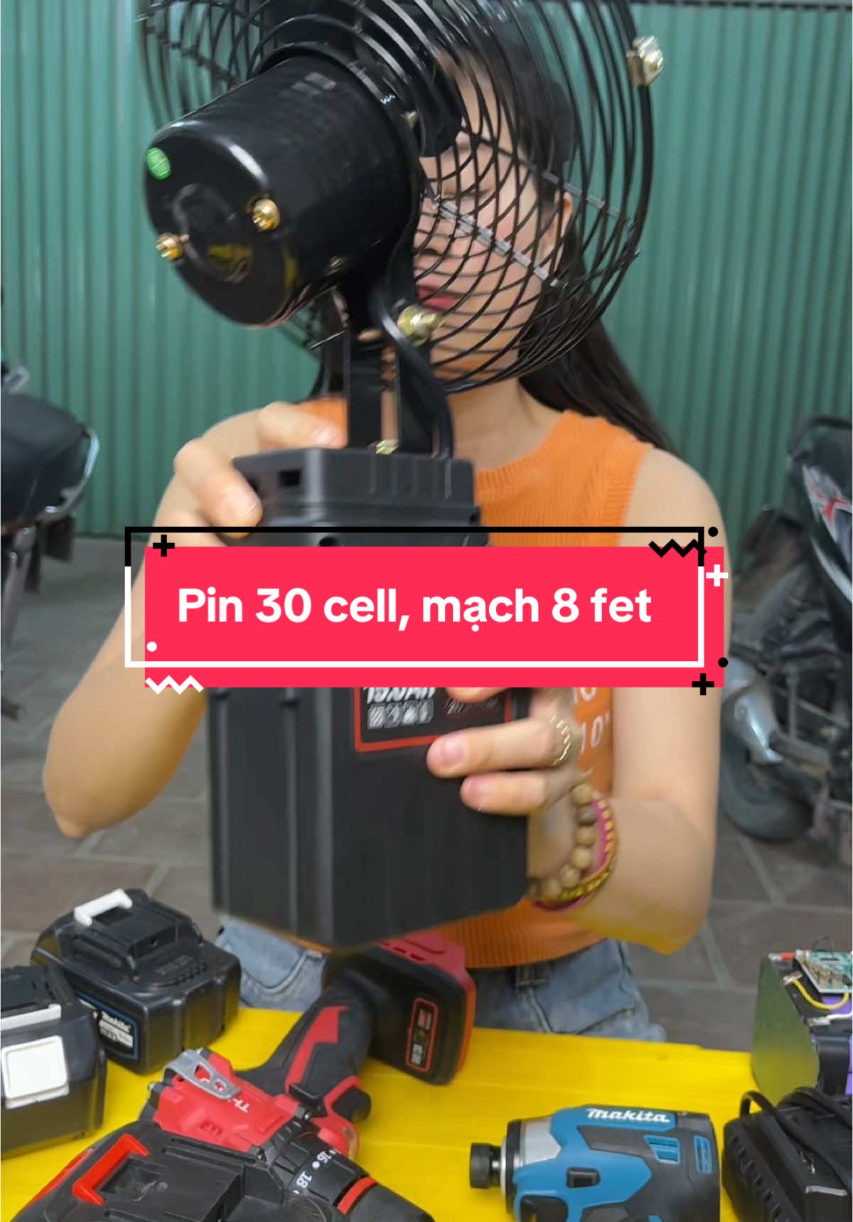 Pin 30 cell, mạch 8 fet #thanhmai92 #pin30cell #pin30cellmakita #pin 