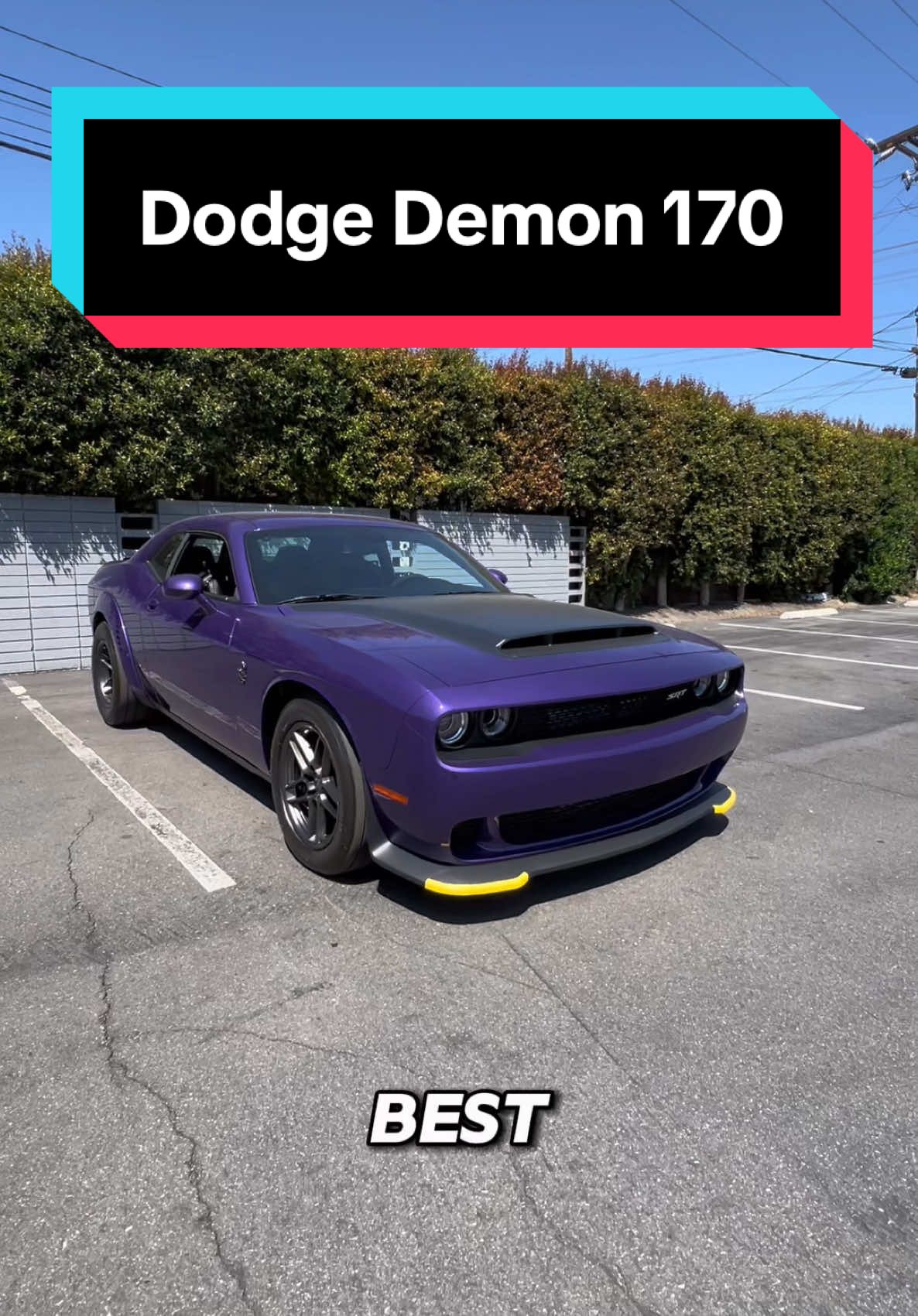 Send this video to your parents so they know how the Dodge Demon 170 is environmentally friendly 🫡