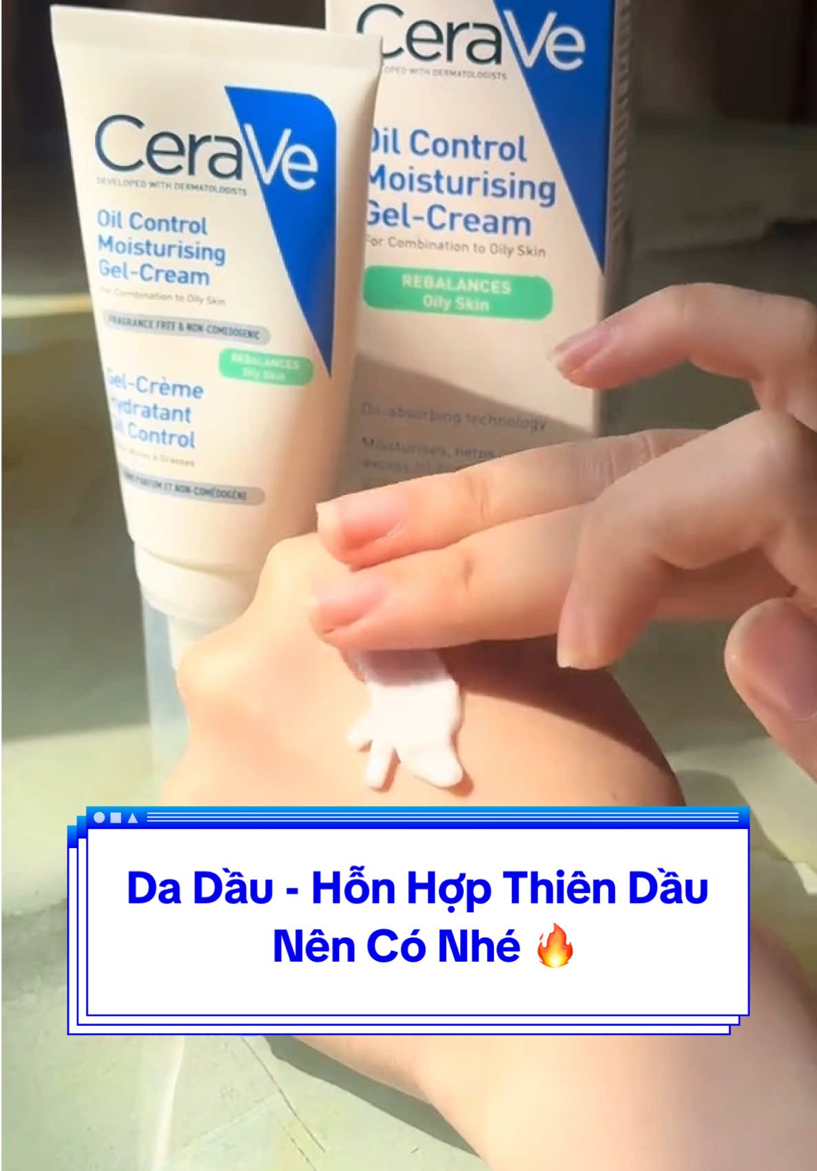 Da bóng dầu thì chọn ngay Oil Control Gel-Cream chứ còn gì nữa. Công thức lành tính hút sạch dầu nhờn luôn nhá #CeraVe #CeraVeVietNam #ThamSau10Lop #DaKhoeDiem10 