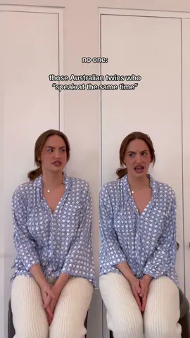 I think they don’t know that we figured out that they don’t actually speak at the same time…..