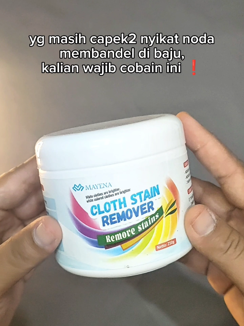 ini ampuh banget hempasin noda membandel di baju 😍 #detergent #bubukpenghilangnoda #detergentpenghilangnodapakaian #sabunpenghilangnoda #clothstainremover 