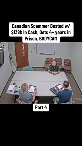 Canadian Scammer Busted w/ $138k in Cash, Gets 4+ years in Prison. BODYCAM #cops #copsoftiktok 