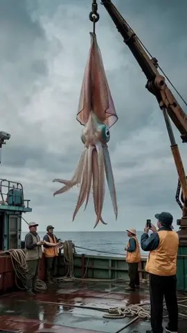 Giant squid! #NatureIsScary #viralanimals #strangebuttrue #scary #nature 