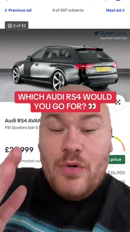 Which Audi RS4 would you go for? 👀 #zacstudd #carsoftiktok #carguy #cartiktok #carinsurancehacks #carinsurancetips #insurancetiktok #audirs4 #audirs4b5 #audirs4avant 