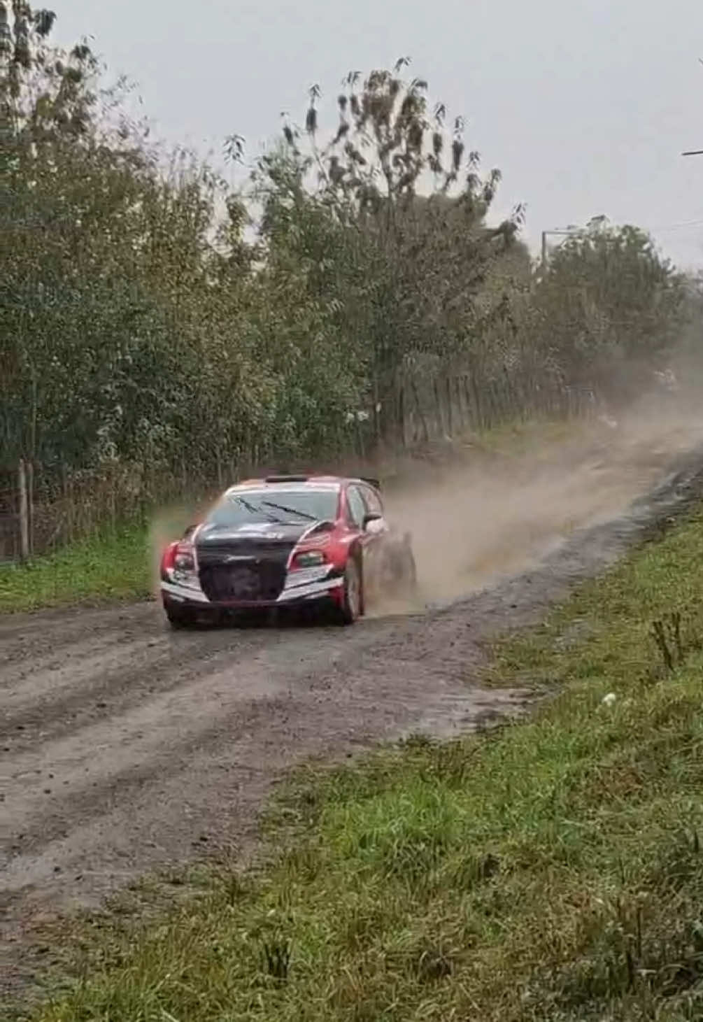 Primer test del año en Lago Ranco 🌧️ se viene una linda carrera #rallymobil #chile 