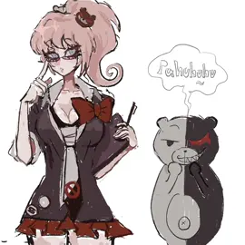 I started this a few days ago and now I kind of hate it #junkoenoshima #junko #danganronpa #drv #drv2 #drv3 #monokuma #kyokokirigiri #hajimehinata #shuichisaihara 