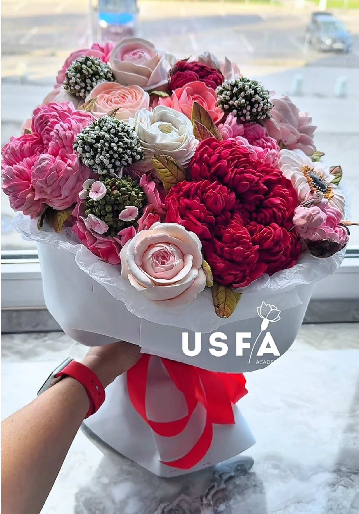 Bouquet of marshmallow flowers (Zefir) 