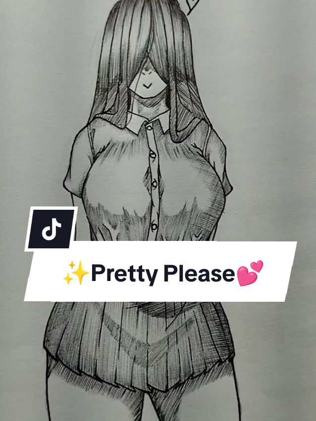 ✨Pretty please✨ #prettyplease #fyp #brainrot #tradicionalart #doodle #pencildrawing 
