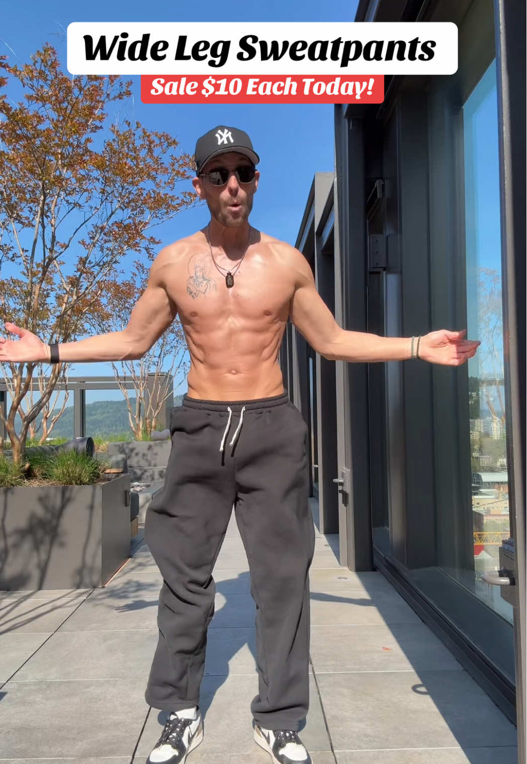 Replying to @Cain wide leg sweatpants now back in stock 👀💪🏼 please stop with the tapered sweatpants!  #widelegpants #widelegsweatpants #baggysweatpants #mensfashion 