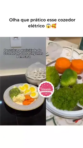 Gostou? Comenta que irei enviar na dm ou clica no link da bio.  #cozedorelétrico🥚🌽 #praticidade 