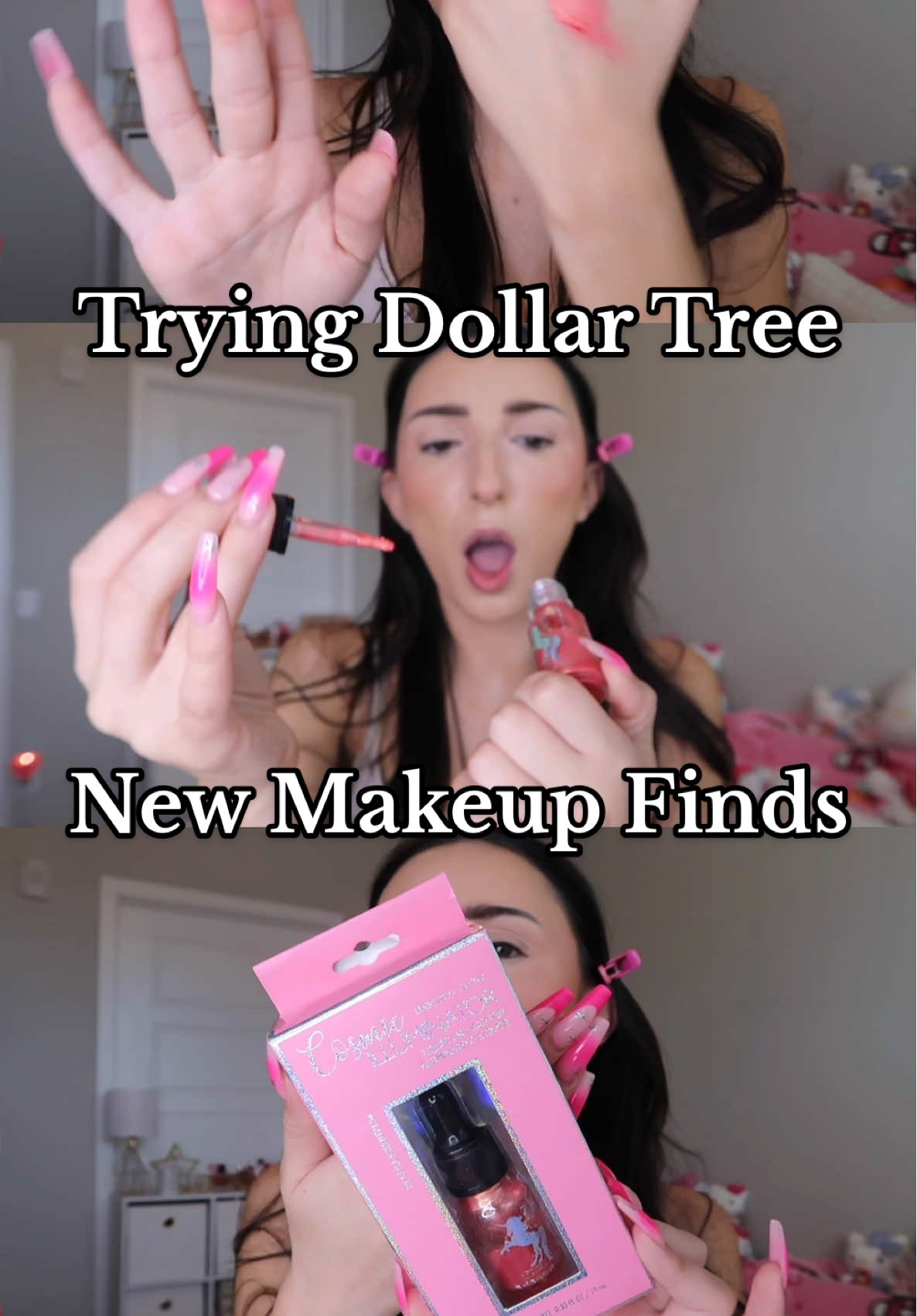 Replying to @dolla_tree_lova_obsessed you are on the chopping block today bestie @Dollar Tree 😬 , on the horizontal land now  #dollartree #dollartreefinds #newatdollartree #dollartreehaul #dollartreemakeupreview #tryingdollartreemakeup #dollartreemakeup 
