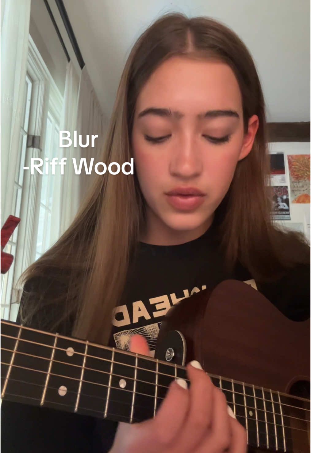 Cover of Blur by @Riff Wood except if Phoebe Bridgers wrote it? I’m seeing riff wood in concert July 30th (hopefully🙏🙏) and they are so freaking talented #singersongwriter #singer #guitar #ogsong #acousticguitar #singing #riffwoodband #blurcover #riffwoodcover 