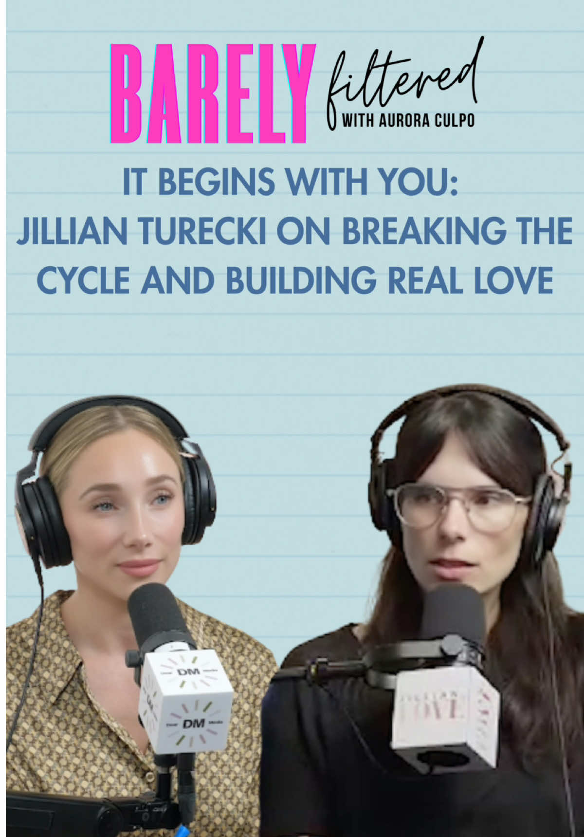 It Begins With You: Jillian Turecki on Breaking the Cycle and Building Real Love Are you tired of asking, ‘Why do I keep ending up in the same kind of relationship?’ or ‘How do I find someone who’s actually right for me?’ The truth? It starts with you. In this honest episode, we explore the powerful idea that the common denominator in all your relationships is you—not because you're the problem, but because you are the starting point for real change. Through deep insights and relatable stories, we unpack everything from immature vs. mature love, how to spot love bombing, and when to have hard conversations, to how to protect your heart, recognize red flags, and most importantly—how to choose yourself first without losing the ability to love deeply. Because no relationship will save you from yourself—but the right one will walk with you as you grow. @Barely Filtered @Jillian Turecki 