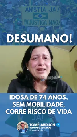 Anistia já! É de cortar o coração… A dona Vildete Guardia, de 74 anos, está presa desde junho de 2024 por conta dos atos do 8 de janeiro. Sem mobilidade, Vildete precisa usar cadeira de rodas, além de ter sido diagnosticada com outros graves problemas de saúde. O vídeo a seguir é um apelo da filha da senhora que segue presa.