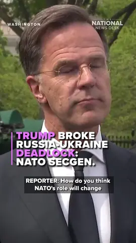 NATO’s Secretary General Mark Rutte said he is thankful for President Donald Trump’s help in brokering peace between Russia and Ukraine. Read more by clicking the link in the bio. #nato #russia #ukraine #news #politics