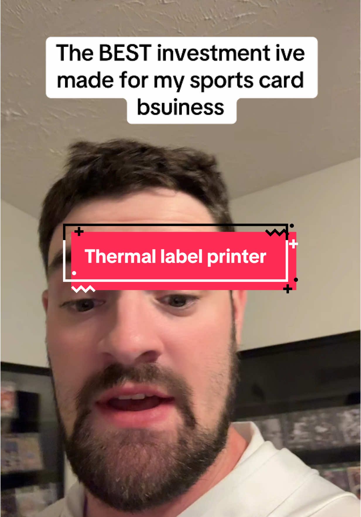 A thermal label printer is the single greatest investment I have ever made in my Sports Card business because you can print labels super fast and it doesn’t use ink. You can get yours by clicking the TikTok shop link in the video #SportsCards #Whatnot #EBay #EBaySeller #WhatnotSeller #ThermalPrinter 