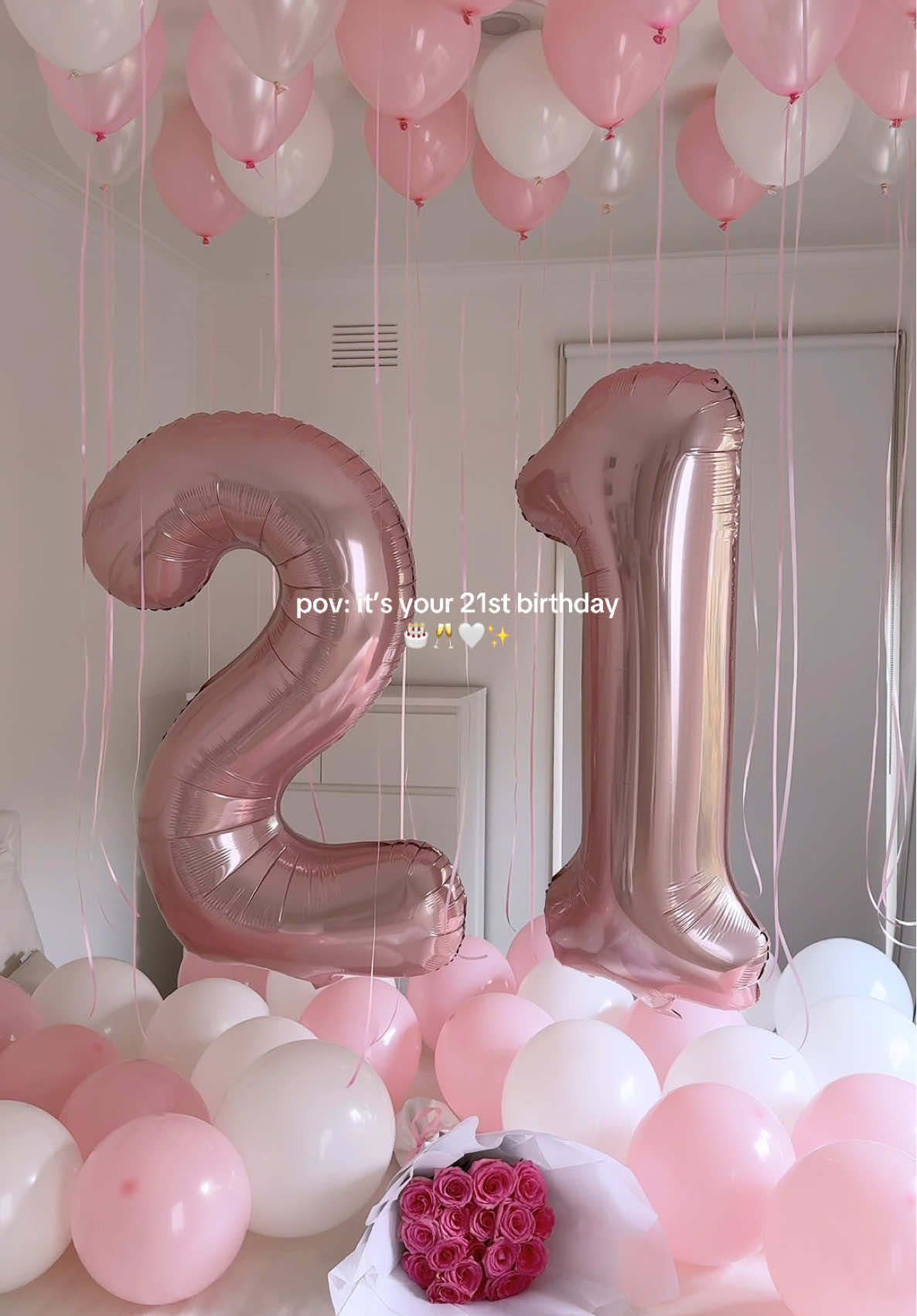 cheers to 21 🎂🥂                                         #birthday #birthdaygirl #21 #21stbirthday #pinterestaesthetic #birthdaydecor #birthdayaesthetic 
