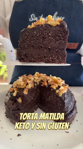 Torta Matilda sin gluten y a disfrutar!🔥 Riquísima, sin tacc y keto!💯 Ingredientes 👩‍🍳 📍150 grs de harinas de maní/almendras/nueces o la que a vos te guste  📍3 huevos  📍30 grs de cacao amargo en polvo 📍1 cda de polvo de hornear 📍1 cda de stevia líquido  Relleno 👩‍🍳  📍200 grs de crema de leche o queso crema  📍70 grs de cacao amargo  👩‍🍳Seguí el paso a paso en el video  👩‍🍳Horno 160 grados 35 min  Y enjoy!😉 #sintacchayparaiso #tortas #matilda #singluten #ketorecetas 