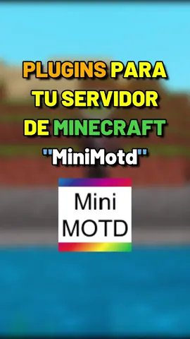PLUGINS para tu SERVIDOR de Minecraft - MiniMotd (APARIENCIA Texto y Logo) #minecraftplugins #minimotd #spigot #modrith #minecraftserver #minecrafttutorial #motd #aternos #Minecraft