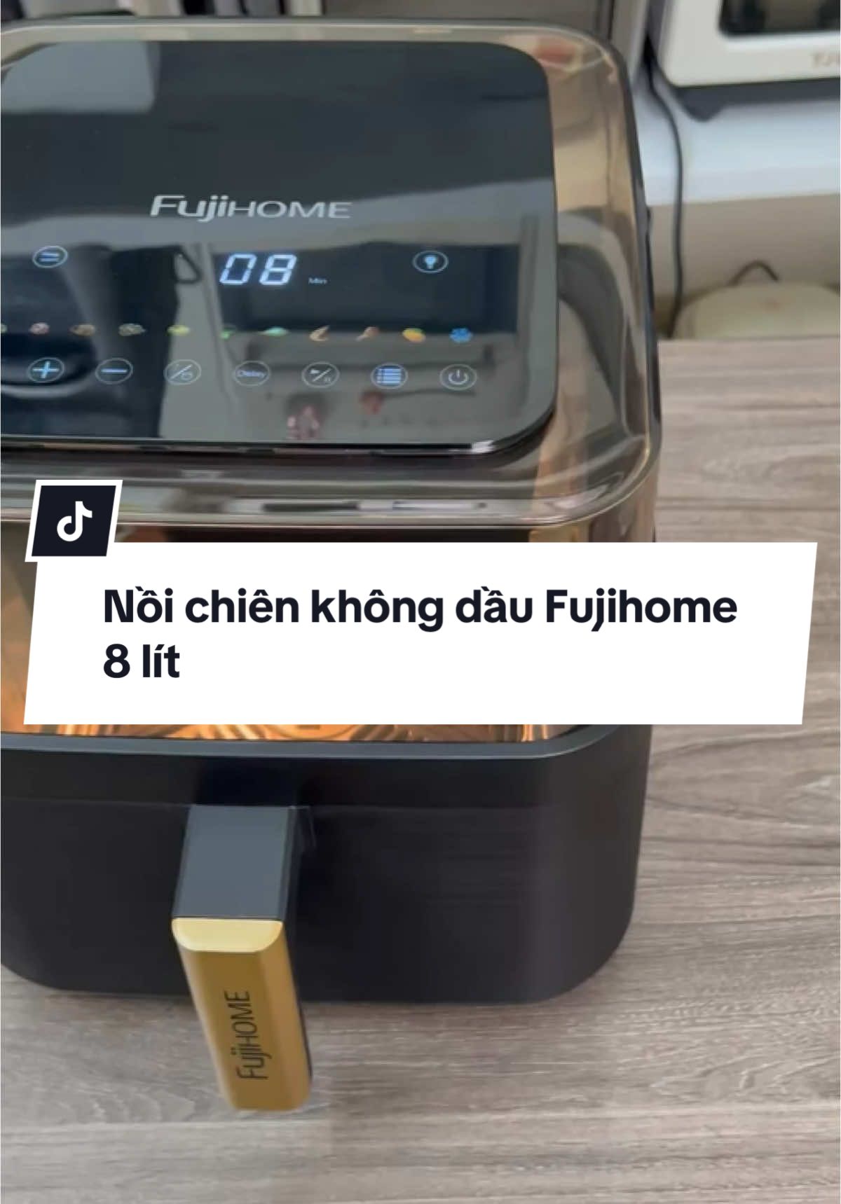 Nồi chiên không dầu Fujihome 8 lít A8DG2 #noichien #noichienkhongdau #lonuong 