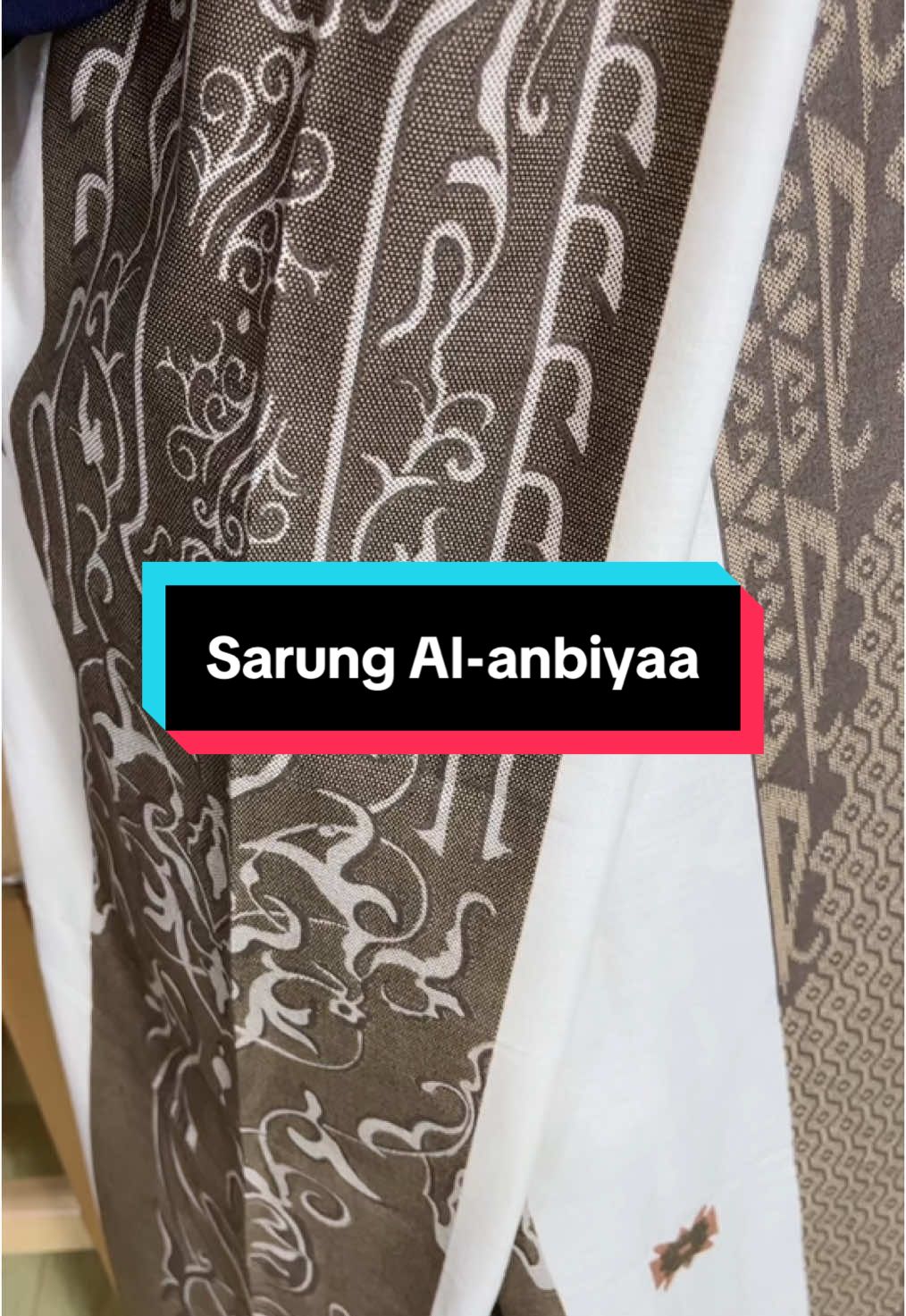Sarung al-anbiyaa gold motif #al#anbiyaa#gold#motif