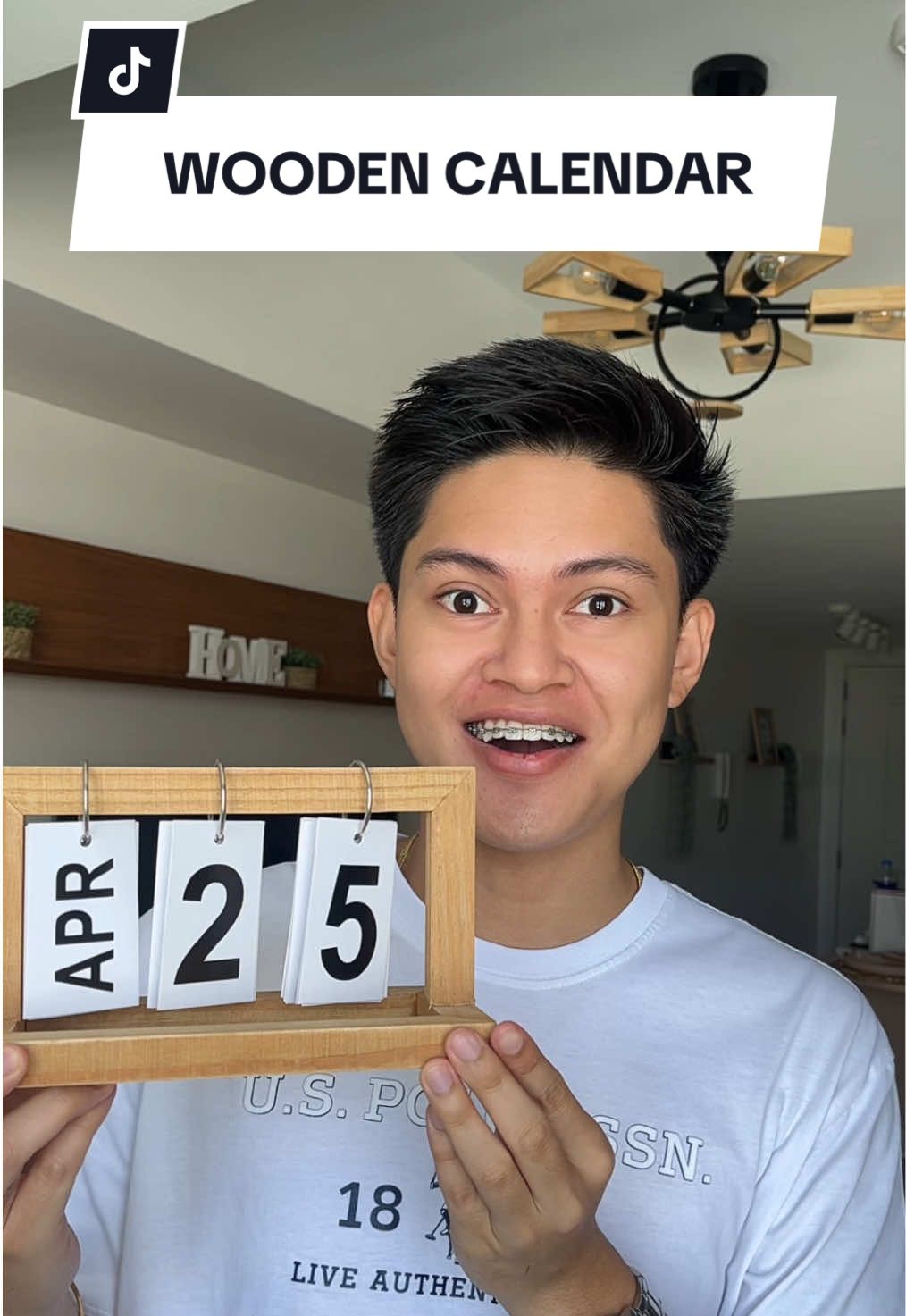 aesthetic wooden calendar flip classy page #woodencalendar #woodcalendar #calendar #decoration #aestheticcalendar 