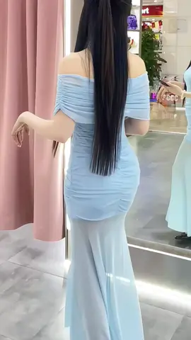 D714 Đầm Nữ Body Bẹt Vai Đuôi cá 2 lớp thun lưới mịn qc #dambody #damxinh #vayduoica #xuhuong #thoitrangnu #macdepmoingay 