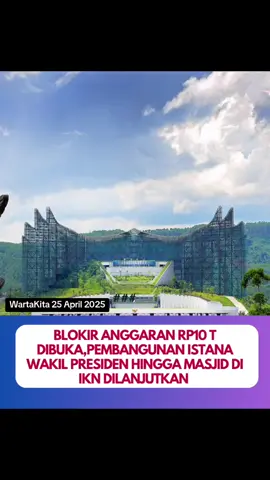 Pemerintah resmi membuka kembali anggaran sebesar Rp10 triliun lebih untuk melanjutkan pembangunan Ibu Kota Nusantara (IKN). Kepala Otorita IKN Basuki Hadimuljono menyampaikan bahwa dana tersebut digunakan oleh Kementerian Pekerjaan Umum dan Perumahan Rakyat untuk melanjutkan infrastruktur utama seperti jalan tol, istana wakil presiden, masjid, pengolahan air limbah, serta jalan-jalan dalam Kawasan Inti Pusat Pemerintahan. Pembangunan ini merupakan bagian dari tahap pertama proyek IKN periode 2022-2034 yang sebelumnya sempat tertunda. Selain itu, Kementerian Perumahan akan membangun lima tower rumah susun tambahan untuk mendukung kebutuhan tempat tinggal Aparatur Sipil Negara (ASN) dan personel Kementerian Pertahanan yang akan bertugas di kawasan ibu kota baru tersebut. sumber : GNFI Foto : IG ibu kota Nusantara #ikn  #wartakita  #ibukotanusantara 
