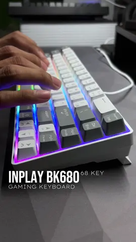 Inplay 68/85 Key RGB Membrane Keyboard Rainbow Light Waterproof Smooth Gaming Keyboard For PC Laptop #inplay #inplaykeyboard #fyp 