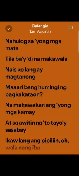 Dalangin by Earl Agustin #fullsong #fyp #lyrics #spotify 