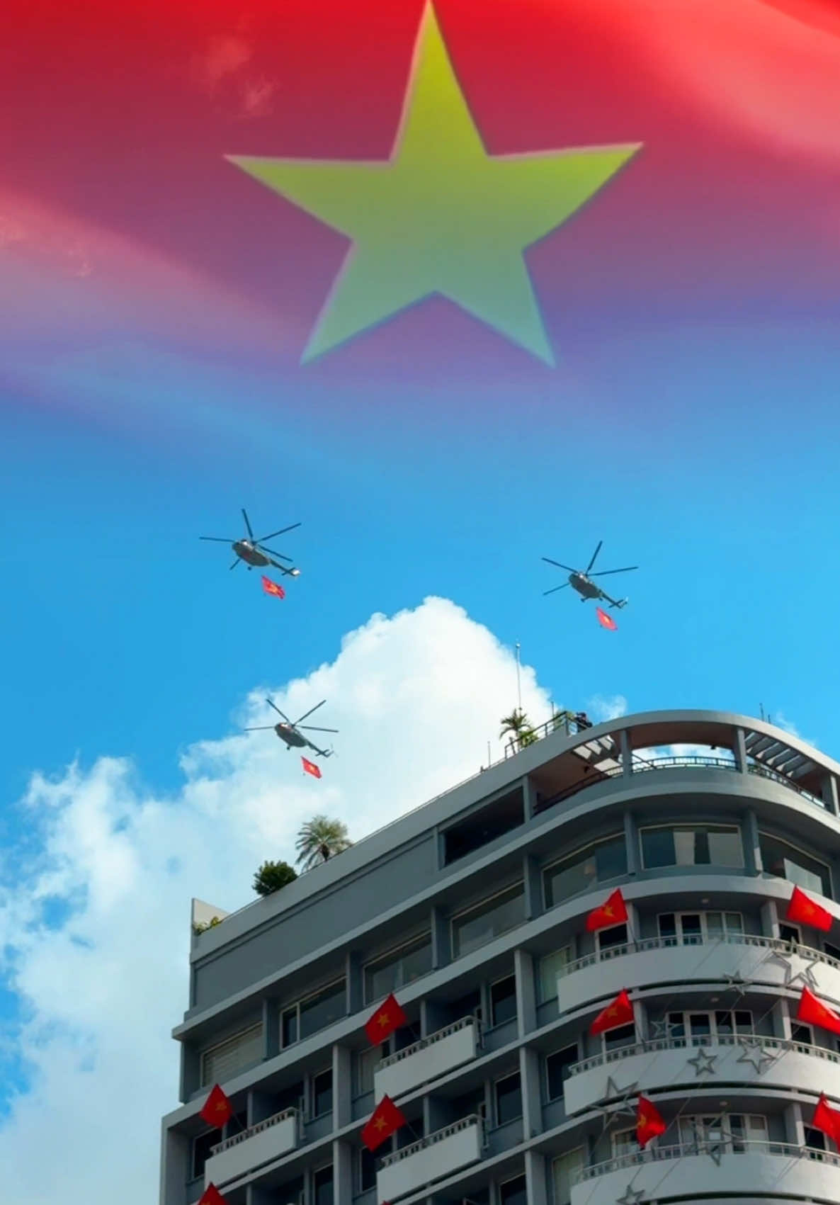 Đoàn máy bay mang Cờ Đỏ Sao Vàng trên bầu trời sáng nayyy 🇻🇳  #CapCut #vietnamtoiyeu #xuhuong 