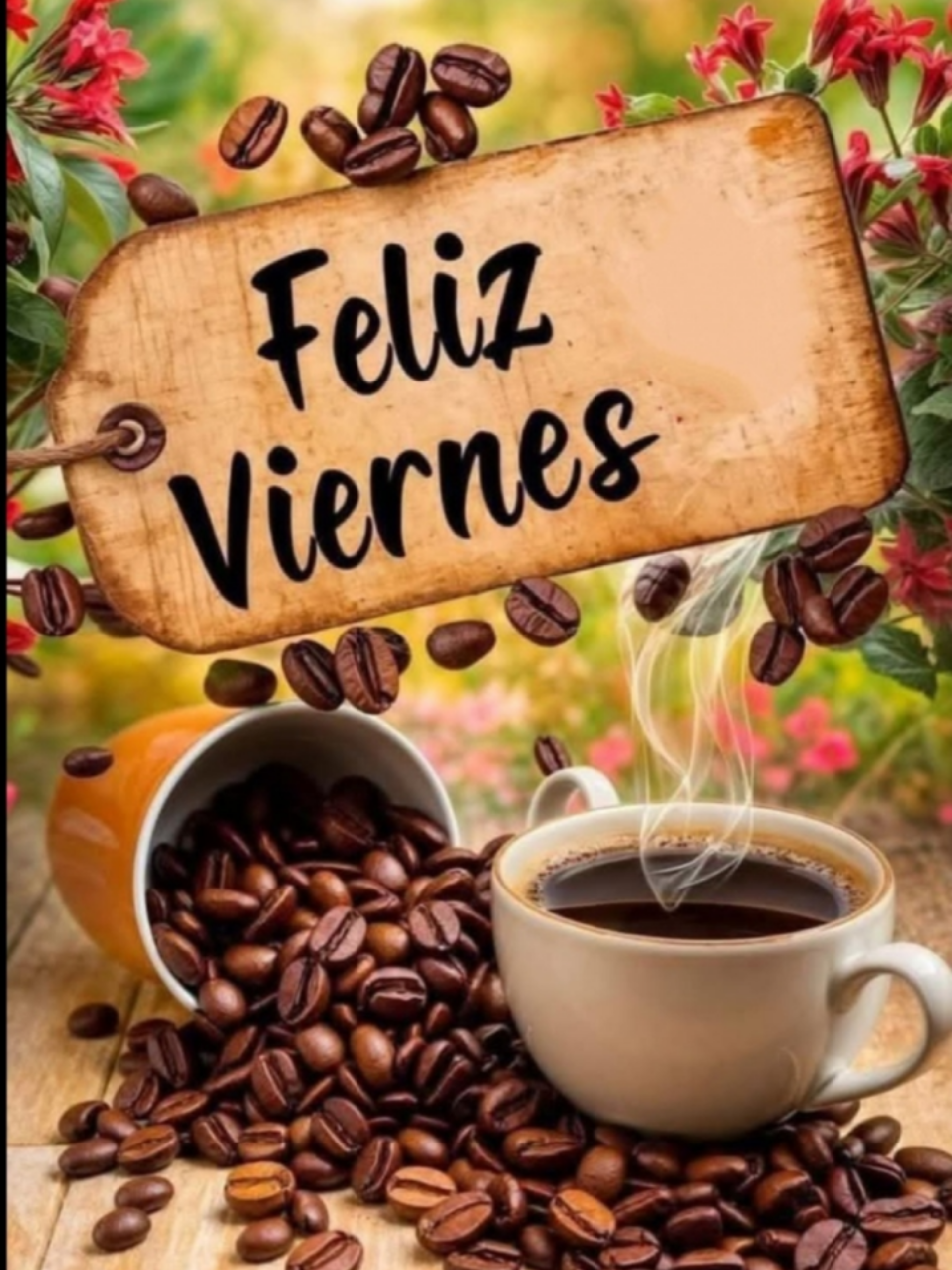 Buenos días mundo. #felizdia #felizviernesatodos #felizfindesemana♥️🌷🙏 #cafecito☕️❤️‍ 