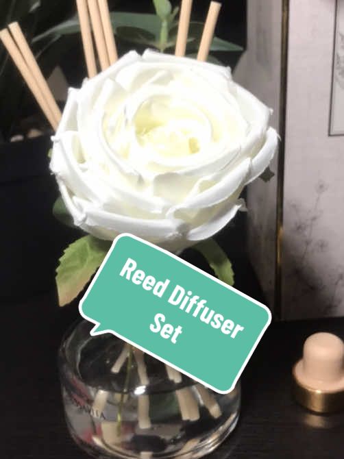 #homefragrance #reeddiffuser #flowerdiffuser #aestheticvibes #homedecorfinds reed diffuser set