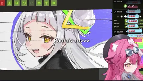 her art>>> #raorapanthera #hololive #vtuber #fyp #art #foryoupage 