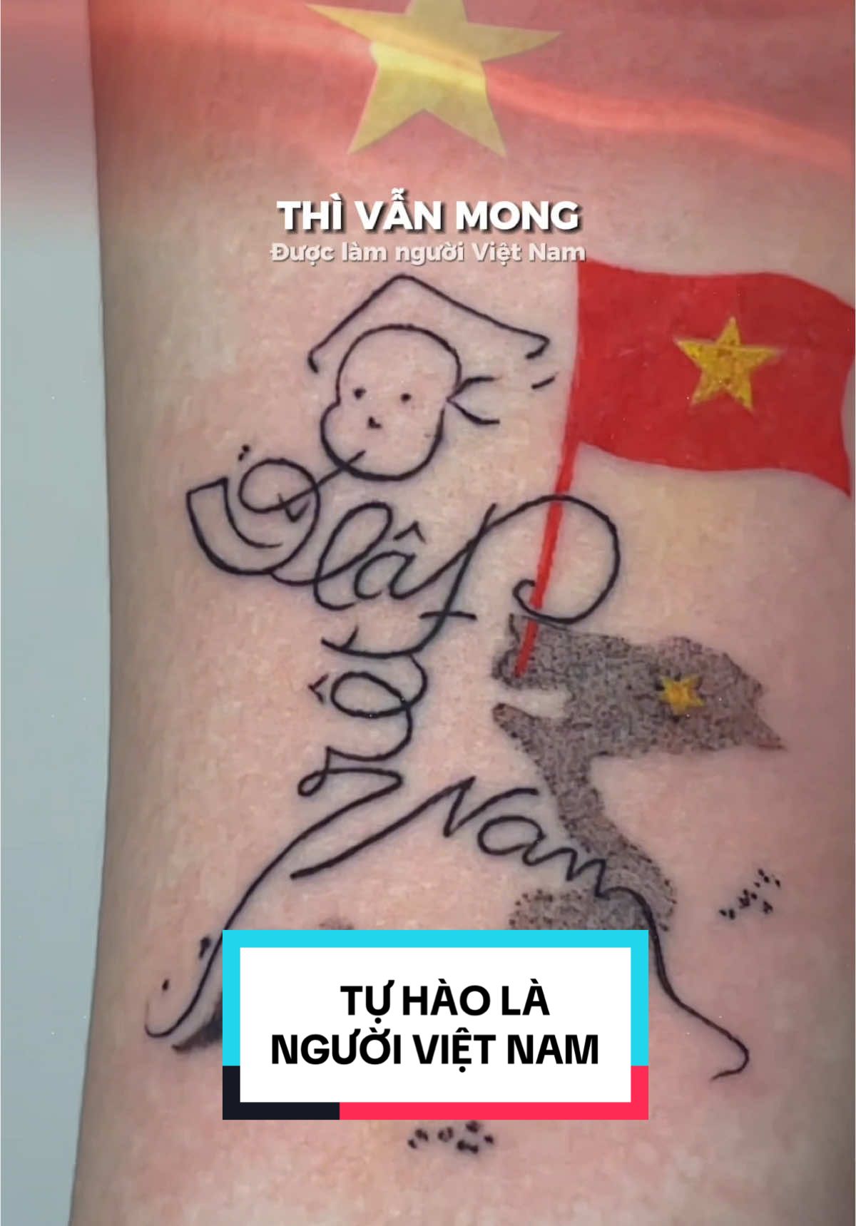 Chiếc hình xăm yêu nước vô cùng #tattoo #xuhuong #fyp #tiktok #yeunghethuat #doclaptudohanhphuc 