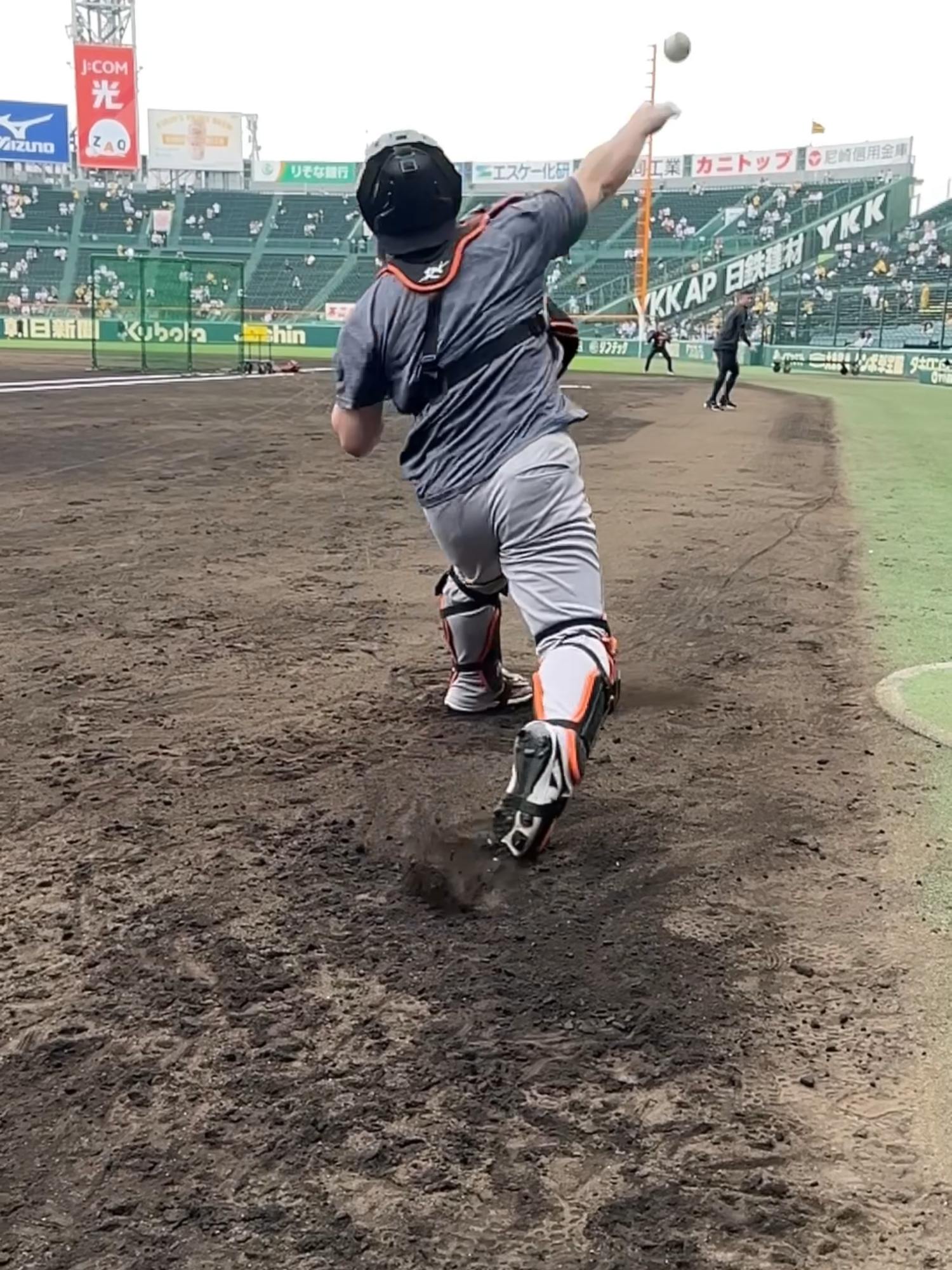 甲斐拓也選手のセカンドスロー！ #新風