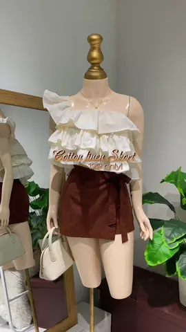Ganda ng fit ng skort nato #skort #paldashort #linen #highwaistshorts #outfitrecommendation #OOTD #TikTokShopFashion #tiktokshopstyleitgirl 