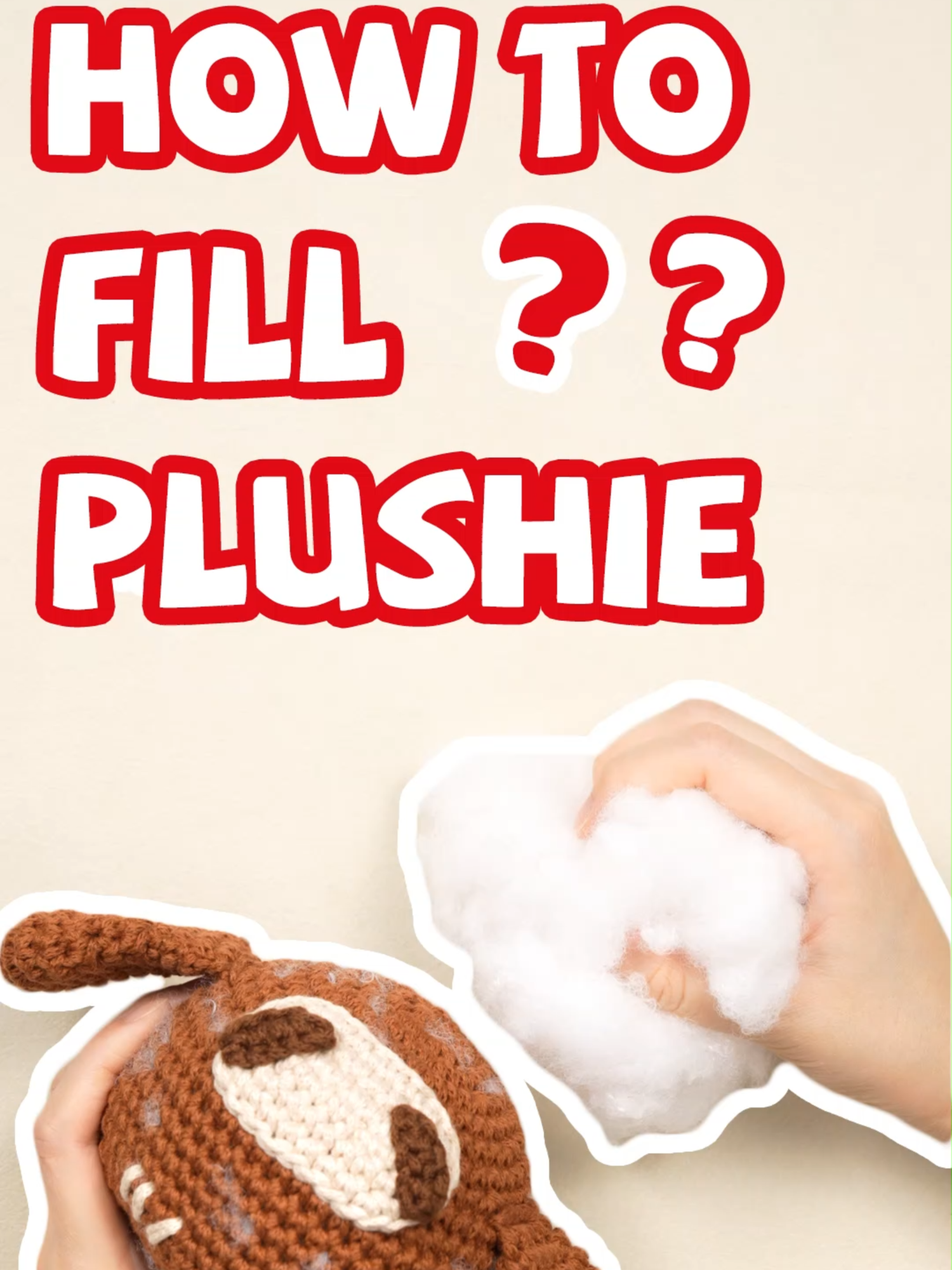 How to Stuff Your Amigurumi? #crochet #amigurumi #amigurumitoys #crochetplushie #plushies #crochetkit #yeezhee #fyp