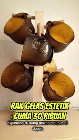 Rak Gelas Cantik Cuma 30 ribuan aja #rakgelaskayu #rakcangkir #rakcangkirestetik #rakcangkirgantung #rakgelasgantung #dekorasirumah #diyproject 