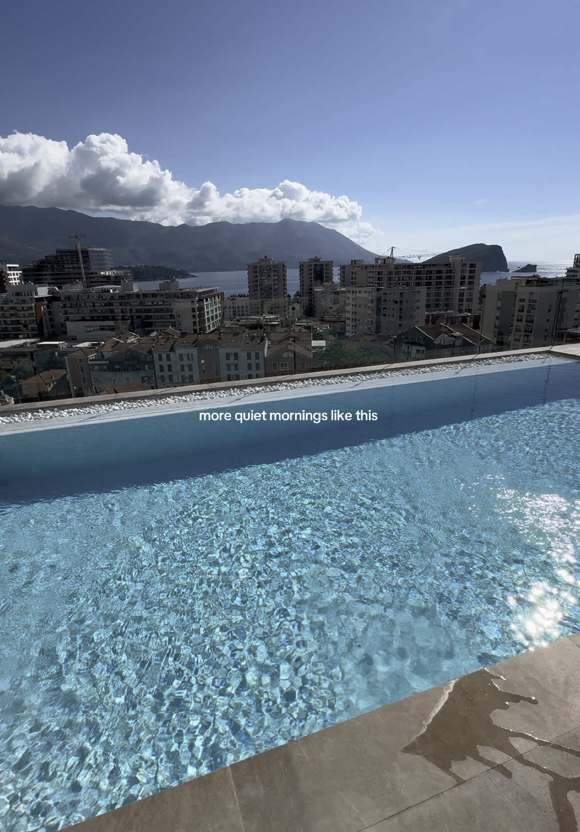 #travel #slowmornings #montenegro #budva #infinityhotelbudva #rooftoppool #pool 