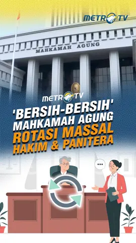 Mahkamah Agung (MA) mutasi besar-besaran hakim dan panitera.  . Menurut kalian, aksi ini bisa kembalikan kepercayaan publik atau enggak ges? 🧐 #tiktokmetrotv #tiktokberita #metrotv #fyp #viral #MA #mahkamahagung #mutasi #hakim #panitera