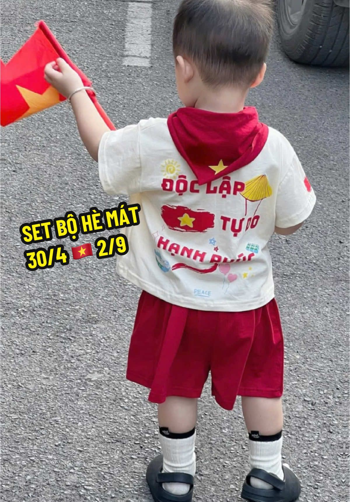 Set bộ 2/9 🇻🇳 30/4 mặc hè mát thoáng cho bé trai bé gái #cohuereview #setbovietnam #setbodoclaptudohanhphuc #setbo30thang4 #setbo2thang9 