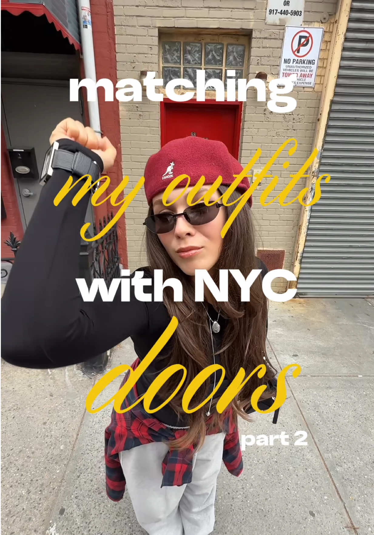 Outfits inspired by NYC's iconic doors ✨ part 2 #NYCStyle #FashionInspiration #OOTD