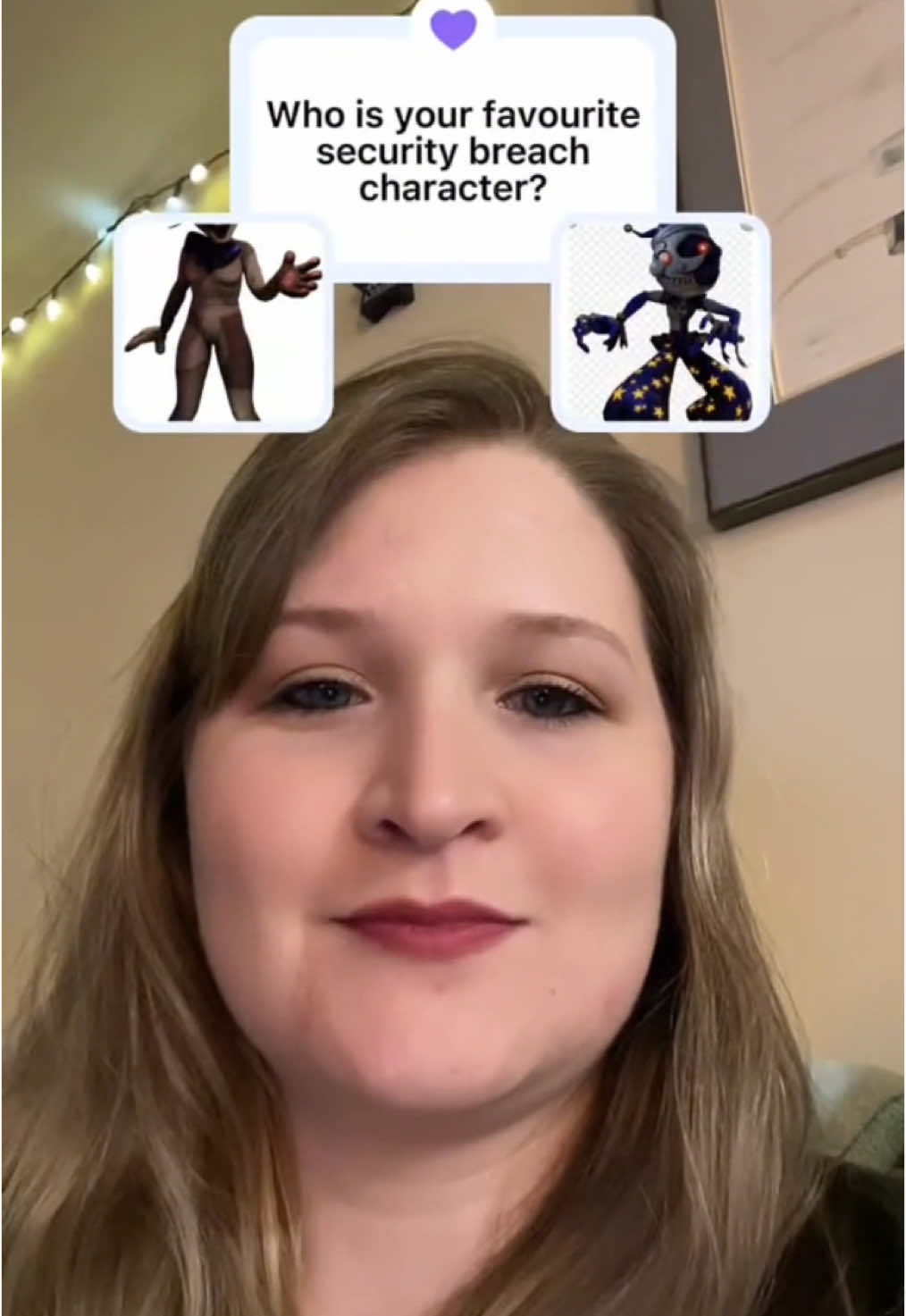 Streaming Security Breach tonight at 5pm EST on Twitch and YouTube! Links in my bio 💜 #fnaf #fnafsecuritybreach #twitchstreamer #youtuber #foryoupage #girlgamer 