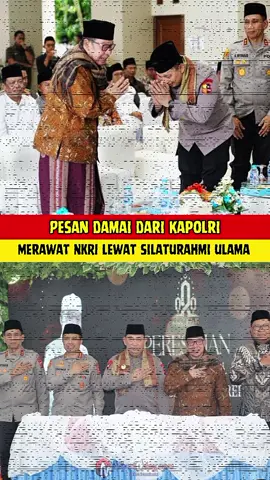 Kapolri Jenderal Listyo Sigit Prabowo melakukan silaturahmi ke Pondok Pesantren Al Inaaroh Al Hikam, Buntet Cirebon. Kunjungan ini bukan sekadar seremonial, tapi langkah nyata membangun sinergi antara ulama dan aparat demi menjaga persatuan bangsa. Dari pesantren, semangat menjaga keutuhan NKRI terus disuarakan—karena doa, ilmu, dan moral adalah kekuatan terbesar Indonesia. #polisibaik #untungadapolisi #KapolriDekatDenganUlama #SinergiUlamaUmara #SantriUntukNKRI #PolriPresisi #SilaturahmiKebangsaan #JagaPersatuan #PesantrenCintaDamai #KapolriMengayomi #BangunBangsaBersama #polrihumanis 