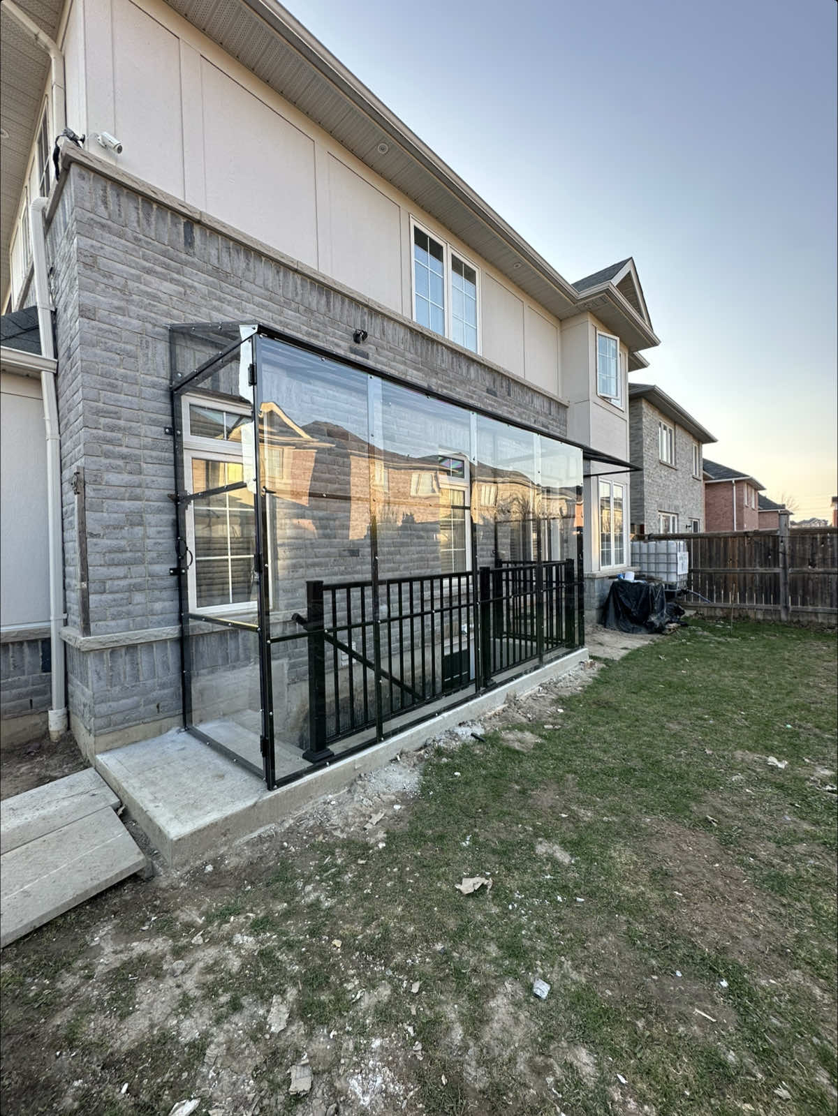Call us at 2899436686 #ontario #toronto#realator #Safetyfirst #GTAandsurroundingareas #wellcover #installationincluded #anotherjobdone #canopy #basemententranceshed #sheridan #GTAandsurroundingarea