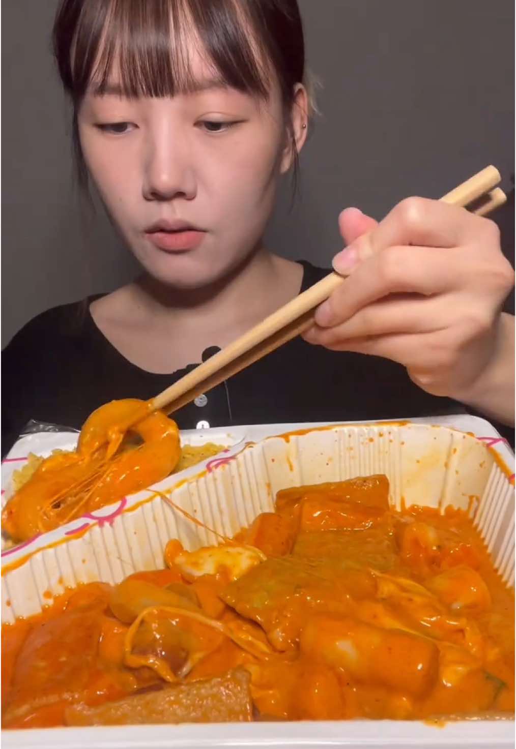 Tteokbokki❤️‍🔥 스텔라 로제떡볶이 먹방! #mukbangeatingshow #tteokbokki #먹방 